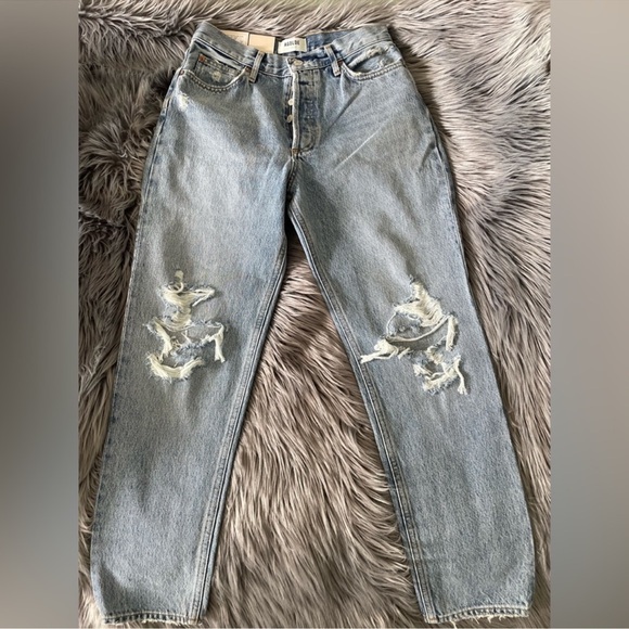 Agolde Fen High Rise Relaxed Taper Jean in Wander - Picture 5 of 8